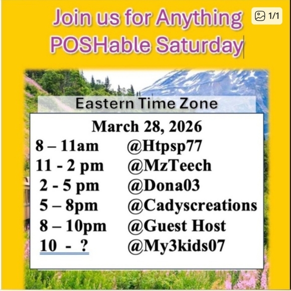 Tops - Guest Host Anything Poshable Train Live Show Flyer